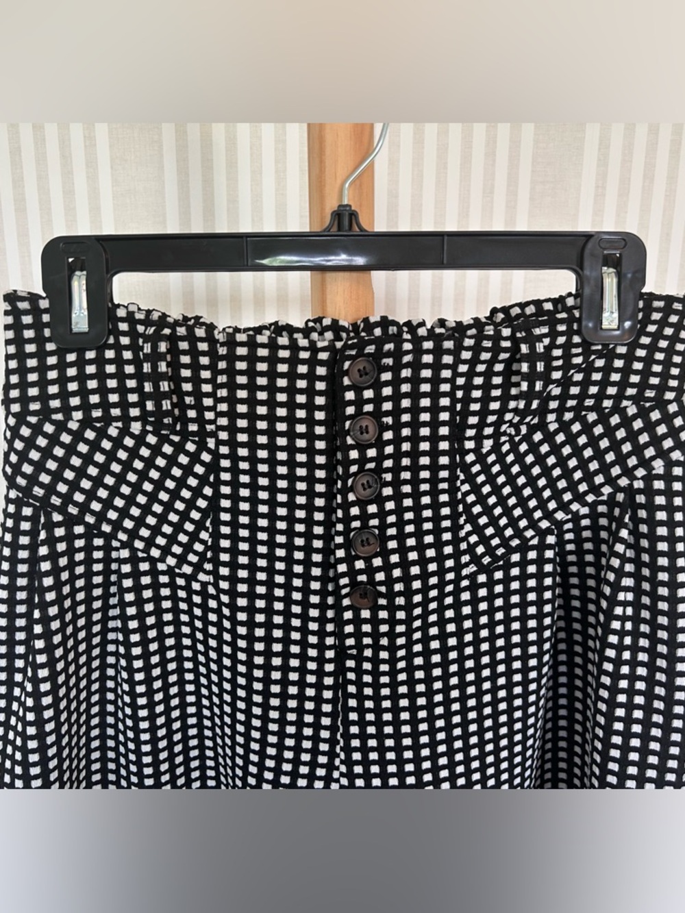 Anthropologie Maeve Orwell Wide-Leg Cropped Checkered Pants Women’s Size Small - Picture 6 of 9